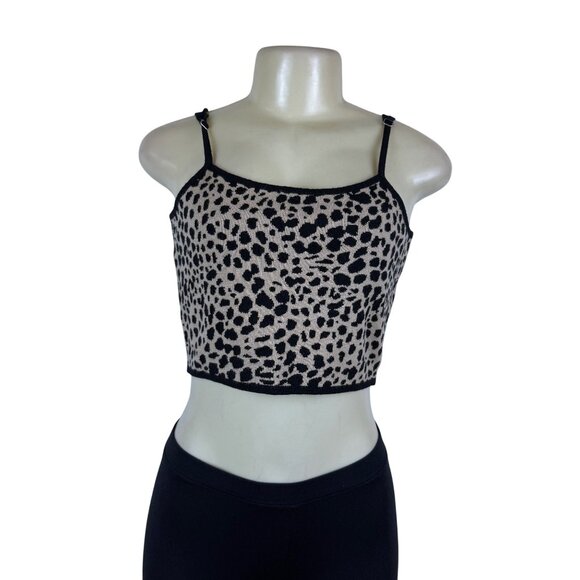Le Lis Womens Animal Print Rayon Polyester Sweater & Tank Top Set Stylish Size - Picture 4 of 11